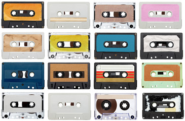 Fototapete - music audio tape vintage