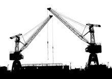 Cranes In Port