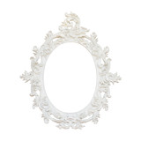 Fototapeta  - Vintage floral frame isolated on white background