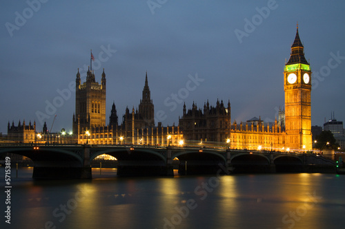 Naklejka samoprzylepna Opactwo westminsterskie z big ben, Londyn
