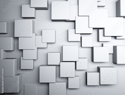 Board z aluminiowym obramowaniem Streszczenie kostki 3d