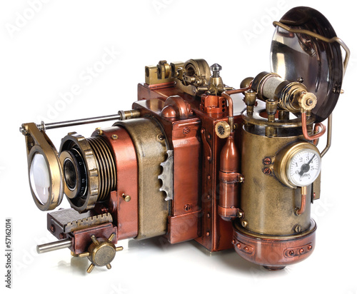 camera steampunk Wallpaper Mural