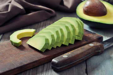 Wall Mural - Fresh sliced avocado