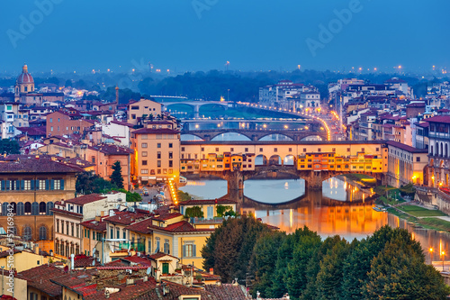 Board z aluminiowym obramowaniem Mosty we florencji