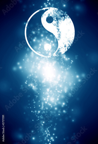 Board z aluminiowym obramowaniem Znak yin yang