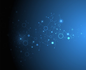 Blue technology background