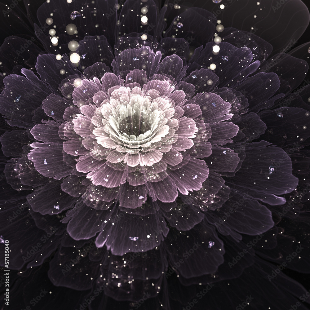 fractal-fioletowy-kwiat-z-kropelek-wody