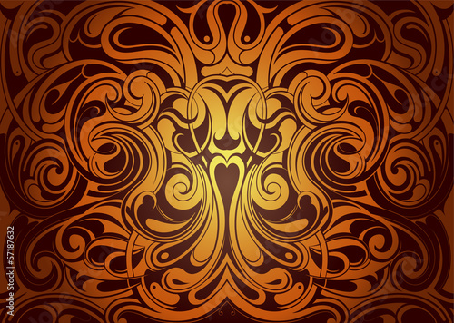 Board z aluminiowym obramowaniem Abstrakcyjny ornament