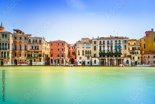 Obraz w ramie Venice cityscape, water grand canal and traditional buildings. I