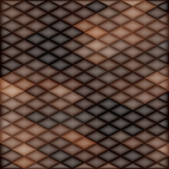 Poster - Square Brown Mosaic Background