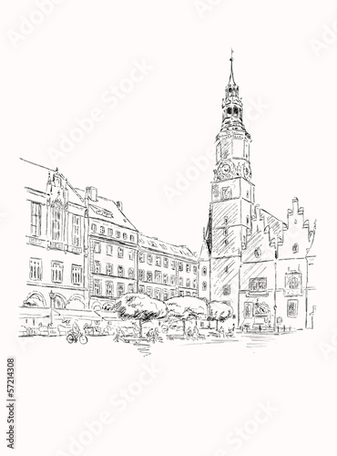 Board z aluminiowym obramowaniem Breslau-wroclaw
