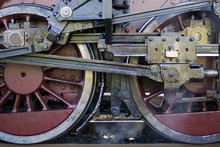Steam Train Wheels Detail