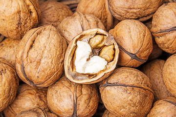 Wall Mural - walnuts in detail