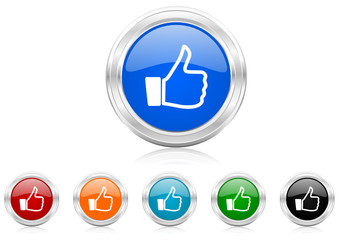 Poster - like icon vector set