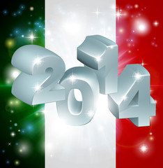 Poster - 2014 Italian flag