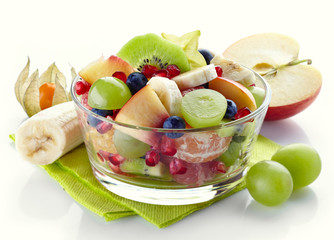 Canvas Print - Fresh healthy fruit salad