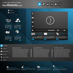 Wall Mural - modern website template design