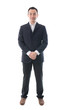 © wong yu liang - Full body portrait of happy asian business man. Isolated on whit