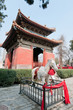 Horse statue in taoist Dongyue Temple in Beijing, China