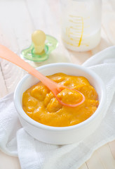 Poster - baby food in bowl