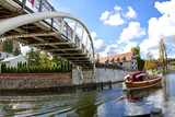 Fototapeta Miasto - Bridge over the Brda River in Bydgoszcz - Poland