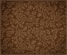 Vintage Brown Floral Background, Leather Texture