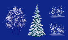 Winter Trees Set