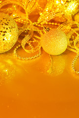 Wall Mural - Golden Christmas background