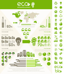 Canvas Print - Ecology Infographic Template.