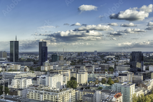Board z aluminiowym obramowaniem Warszawa widok z lotu ptaka