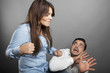 © matteocestra - Girl threatens with a fist his boyfriend