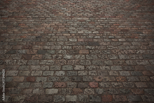 Fototapeta Road paved with stone