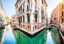 Romantic Scene In Venice, Italy