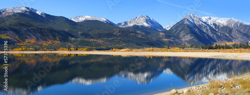 Board z aluminiowym obramowaniem Teren rekreacyjny twin lakes w colorado