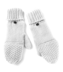 Wool fingerless gloves, isolated on white