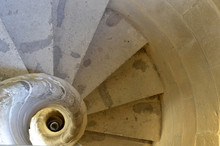 Spiral Staircases  In The Ruins Of Santa Maria, Cazorla