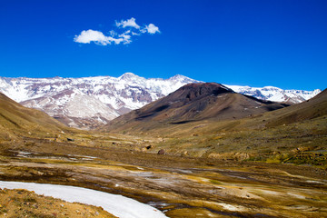 Cajon del Maipo canyon and Embalse El Yeso, Andes, Chile