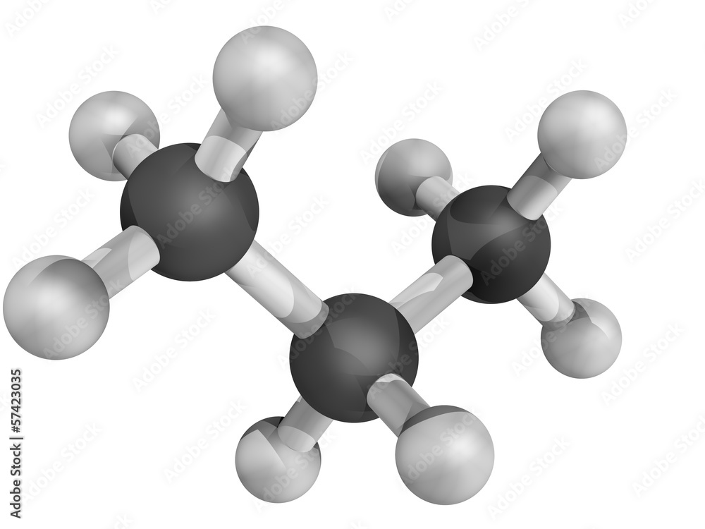 Propane 2 One Structure Chemical structure of propane Stock Illustration | Adobe Stock