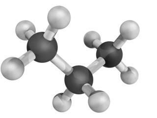 Canvas Print - Chemical structure of propane