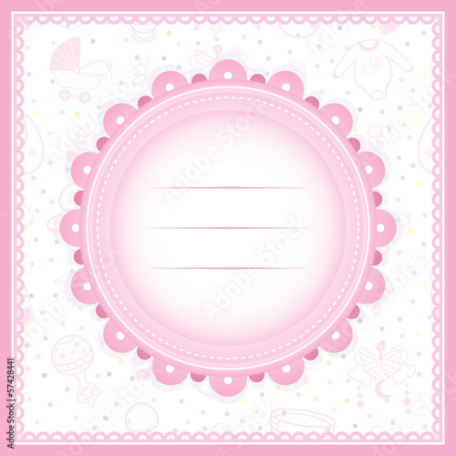 Baby Shower Greeting Card For Girl Baby Equipment Buy This Stock