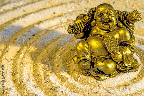 Obraz na płótnie canvas czteroczęściowy "tetraptyk" Budda w środku