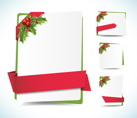 Wall Mural - christmas background labels