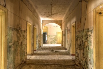 Wall Mural - Abandoned corridor