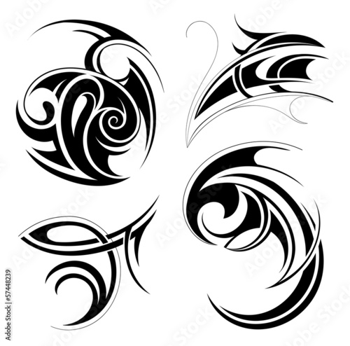 Tribal art set Stock Vector | Adobe Stock