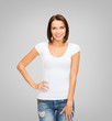 © Syda Productions - woman in blank white t-shirt