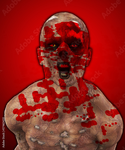 Fotoboard na płycie Okropne zombie