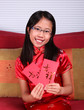 Girl Celebrates Chinese New Year