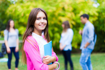 Wall Mural - Smiling student portrait