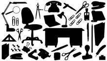Office_tools_silhouettes