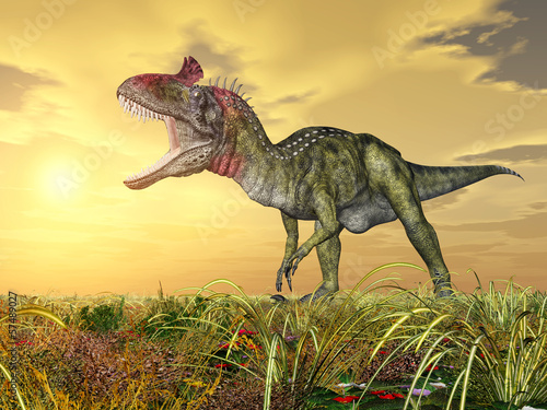 Naklejka dekoracyjna Dinosaur Cryolophosaurus